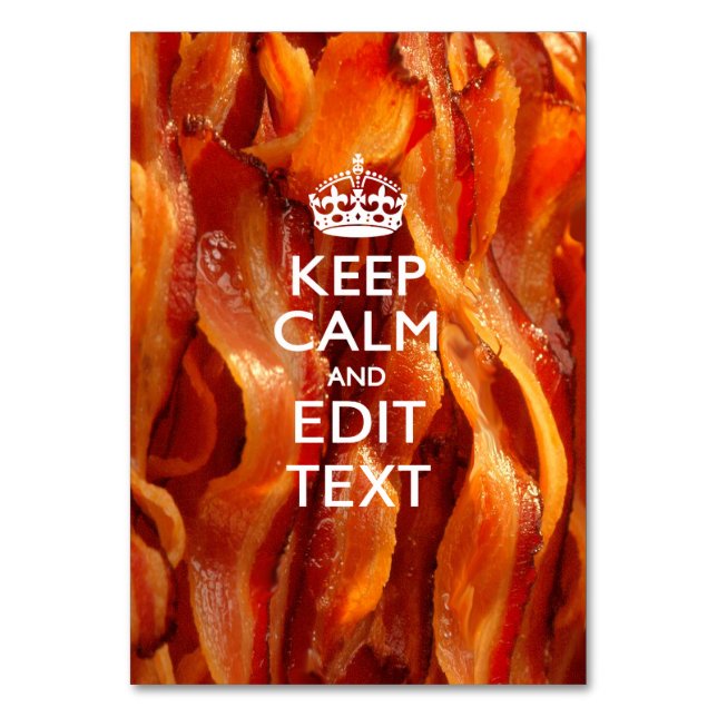 Numeração De Mesa Personalize isso com mantenha-se calmo e zombando  (Frente)