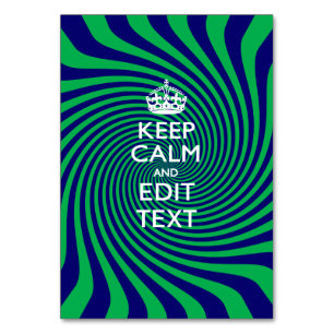 Numeração De Mesa Personalize seu brilho verde e azul