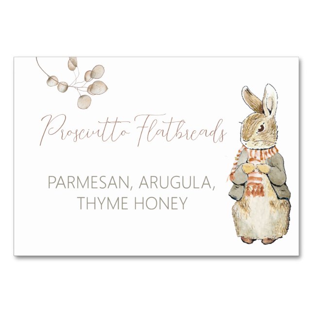 Numeração De Mesa Peter the Rabbit Fall Autumn Comida Labs (Frente)