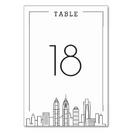 Numeração De Mesa Philadelphia Wedding | Número do quadro