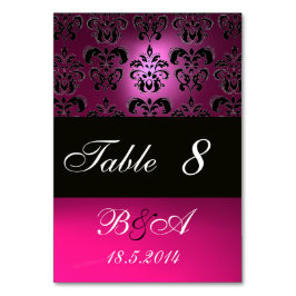NUMERAÇÃO DE MESA PINK,FUCHSIA PRETO,MONOGRAMA BRANCA DE BOLSA