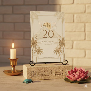 Numeração De Mesa Pirâmides Retro de Gizé Egito Casamento de Destino