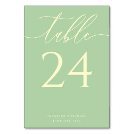 Numeração De Mesa Pistachio & Cream Simple Elegant Seating