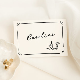Numeração De Mesa Placa de espaço de mão branca
