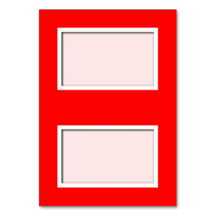 Numeração De Mesa Placa de Lugar Vermelha e Papoila Personalizável