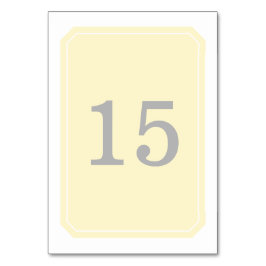 Numeração De Mesa Placa de Mesa amarela simplesmente elegante