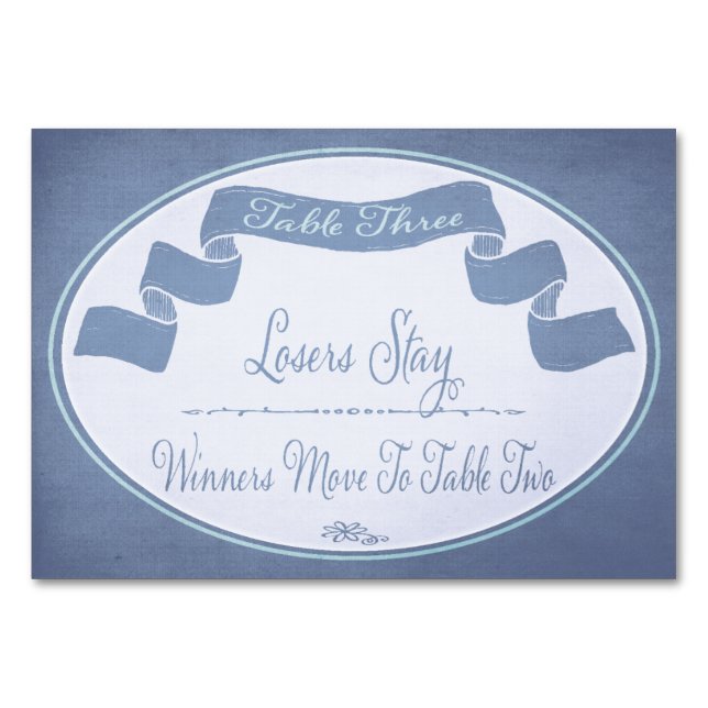 Numeração De Mesa Placa de Mesa Bunco bonito nº 3 (Frente)