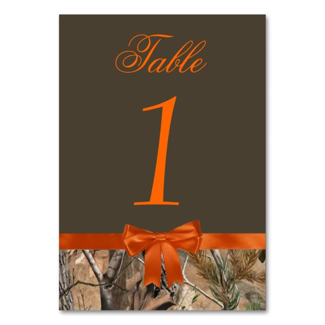 Numeração De Mesa Placa de Mesa Camo (Frente)