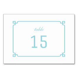Numeração De Mesa Placa de Mesa Chic Deco para Paraíso Aqua