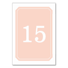 Numeração De Mesa Placa de Mesa Coral Simplesmente Elegante