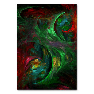 Numeração De Mesa Placa de Mesa de Abstrato Verde Genesis