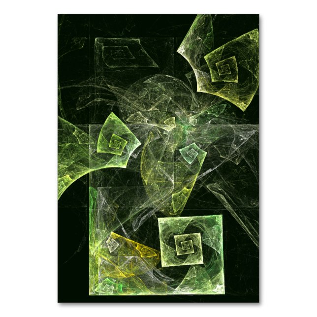 Numeração De Mesa Placa de Mesa de arte Abstrato de equilíbrio torci (Frente)
