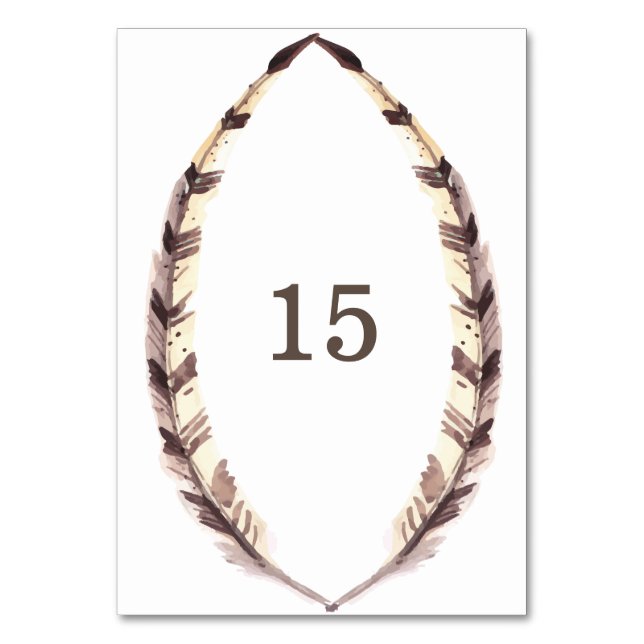 Numeração De Mesa Placa de Mesa de Borda Recolhida (Frente)