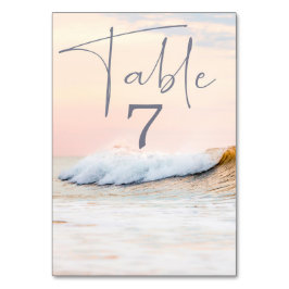 NUMERAÇÃO DE MESA PLACA DE MESA DE CASAMENTO DA PRAIA | NÚMERO DO SO