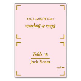 Numeração De Mesa Placa de Mesa de Casamento de Script Manuscrito Si