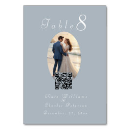 Numeração De Mesa Placa de Mesa de Código Qr para quadro de Foto Ele