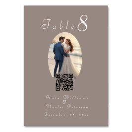 Numeração De Mesa Placa de Mesa de Código Qr para quadro de Foto Ele