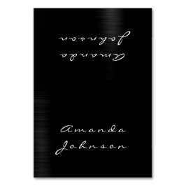 Numeração De Mesa Placa de Mesa de nome personalizado metálico preto