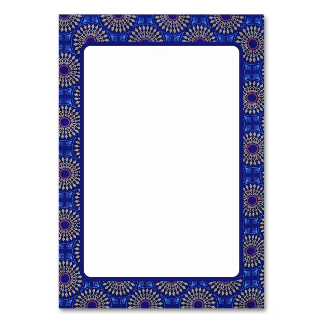 Numeração De Mesa Placa de Mesa de Padrão Africano (Frente)