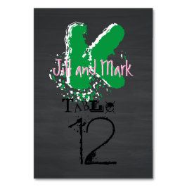 Numeração De Mesa Placa de Mesa de Script de Quadro Russo Grunge