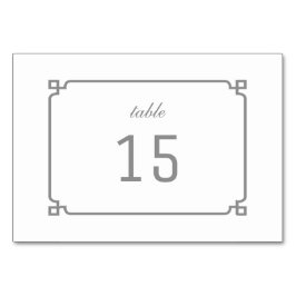 Numeração De Mesa Placa de Mesa Deco da cinza