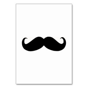 Numeração De Mesa Placa de Mesa do bigode hipster