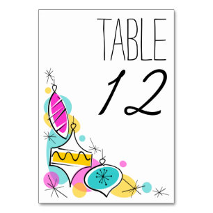 Numeração De Mesa Placa de mesa do canto das bordas da árvore retrô