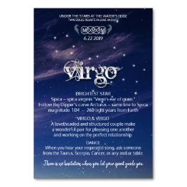 Numeração De Mesa Placa de Mesa do Virgo Centerplace