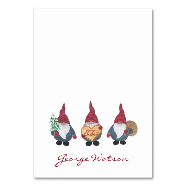 Numeração De Mesa Placa de Mesa dobrada do Tomten (Frente)