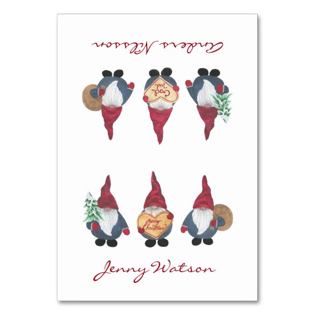 Numeração De Mesa Placa de Mesa dobrada do Tomten (Frente)