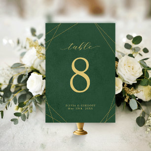 Numeração De Mesa Placa de Mesa Dourada de assentamento de linha em