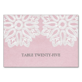 Numeração De Mesa Placa de Mesa Elegante rosa