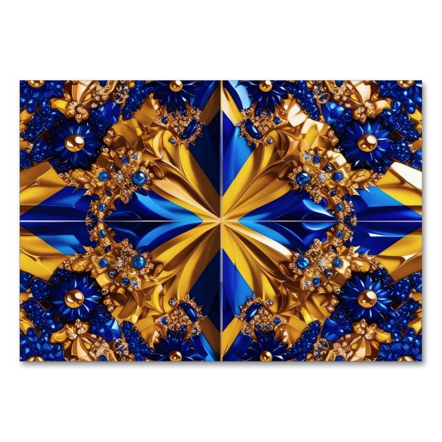 Numeração De Mesa Placa de mesa especial com cores de Suecia (Frente)