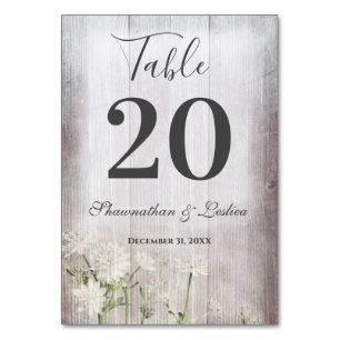 Numeração De Mesa Placa de Mesa Floral Cinza para Impressão Russa Mo