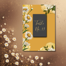 Numeração De Mesa Placa de Mesa Margaret preto-branco retrô-laranja-