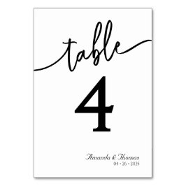 Numeração De Mesa Placa de Mesa mínima moderna e elegante