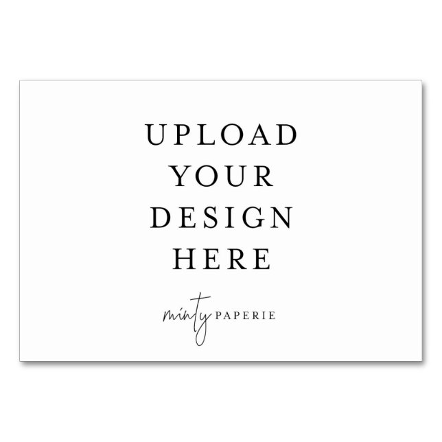 Numeração De Mesa Placa de mesa - Paisagem de 3,5" x 5" (Frente)