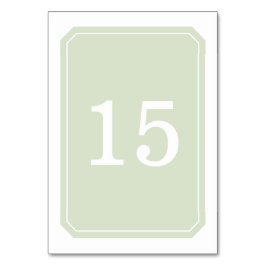 Numeração De Mesa Placa de Mesa Verde Simplesmente Elegante