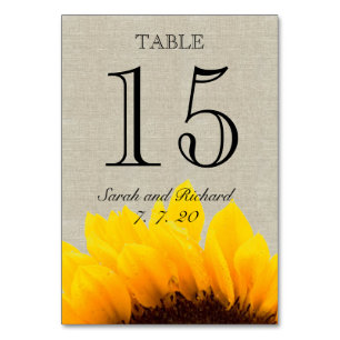 Numeração De Mesa Placa de Número da Mesa de Casamento Russo Linen S