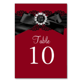 Numeração De Mesa Placa de Número da Tabela de Arcos de Pérolas Verm