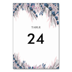 Numeração De Mesa Placa de Número da Tabela de Cores d'água do Blush