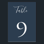Numeração De Mesa Placa de Número de Tabela Azul de Marinho Sem Som<br><div class="desc">A tendência emudeceu o marinho azul,  placa de número de tabela de cor sólida,  projetada para corresponder à nossa Coleção Botânica de Coral de Marinho.</div>