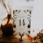 Numeração De Mesa Placa de Número de Tabela Botânica Rustic Floral B<br><div class="desc">Os números das mesas melhoram a aparência da sua capa de mesa e colocam o toque final no seu dia especial. Impressão personalizada dos nomes ou números das suas mesas. A impressão frente e verso está incluída no preço. Adicione seu texto personalizado a este design usando as caixas "Editar este...</div>