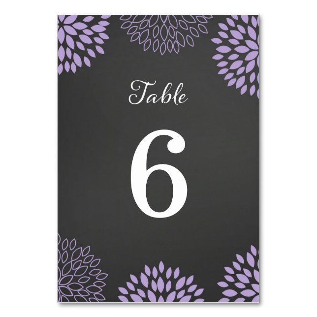 Numeração De Mesa Placa de Número de Tabela de Casamento de Chalkboa (Frente)