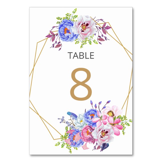 Numeração De Mesa Placa de Número de Tabela de Casamento de Quadro D (Frente)