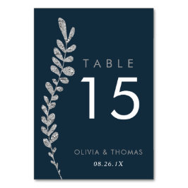 Numeração De Mesa Placa de Número de Tabela Folha de Folha de Silver