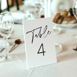 Numeração De Mesa Placa de Número de Tabela Moderna Minimalista EVER<br><div class="desc">Everleigh Collection - uma coleção espantosa e minimalista que apresenta uma fonte moderna de caligrafia que é simultaneamente chic e na moda. Essa coleção oferece um design eterno elegante que é perfeito para qualquer evento, de casamentos a chás de fraldas e tudo o que há entre eles. Assuma a elegância...</div>