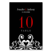 Placa de Número de Tabela Preta casamento vintage 