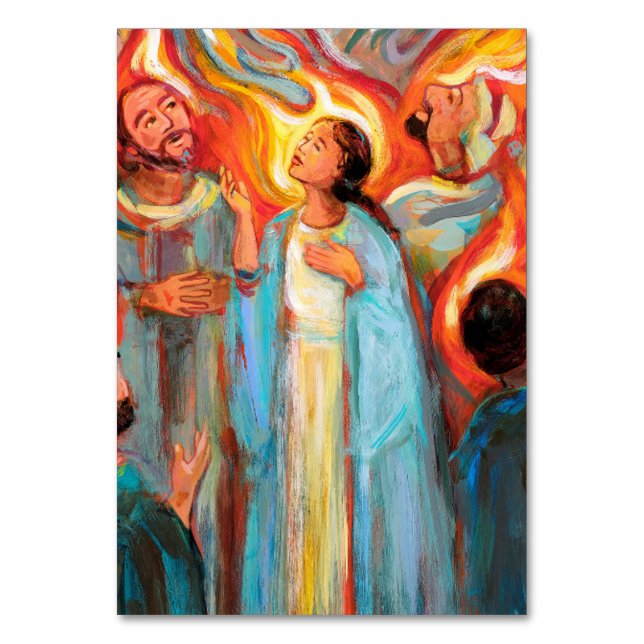 Numeração De Mesa Placa de oração Mary Memare (Frente)