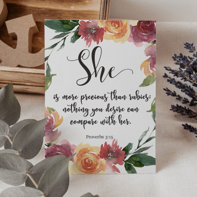 Numeração De Mesa Placa de Provérbios Verso da bíblia (Criador carregado)